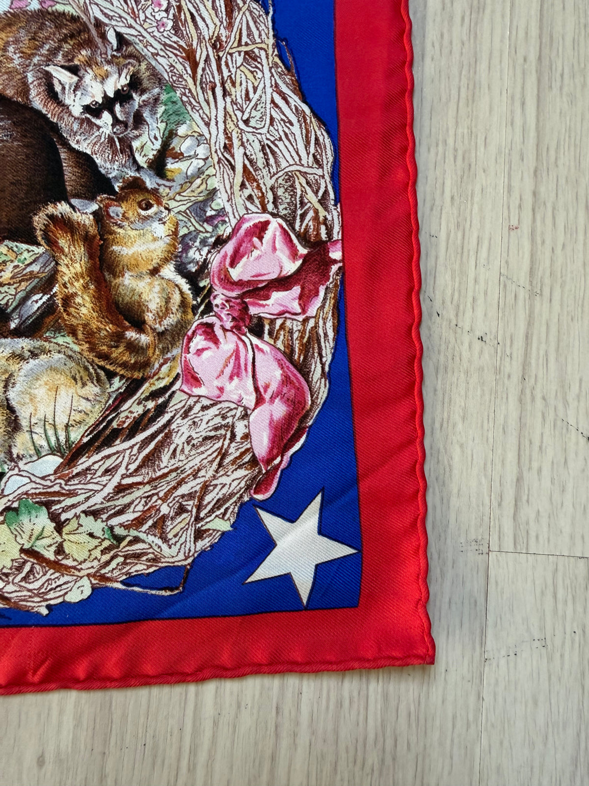 Hermès “Faune et Flore du Texas” Silk Carré 90 by Kermit Oliver – Vintage Collector’s Scarf with Original Box