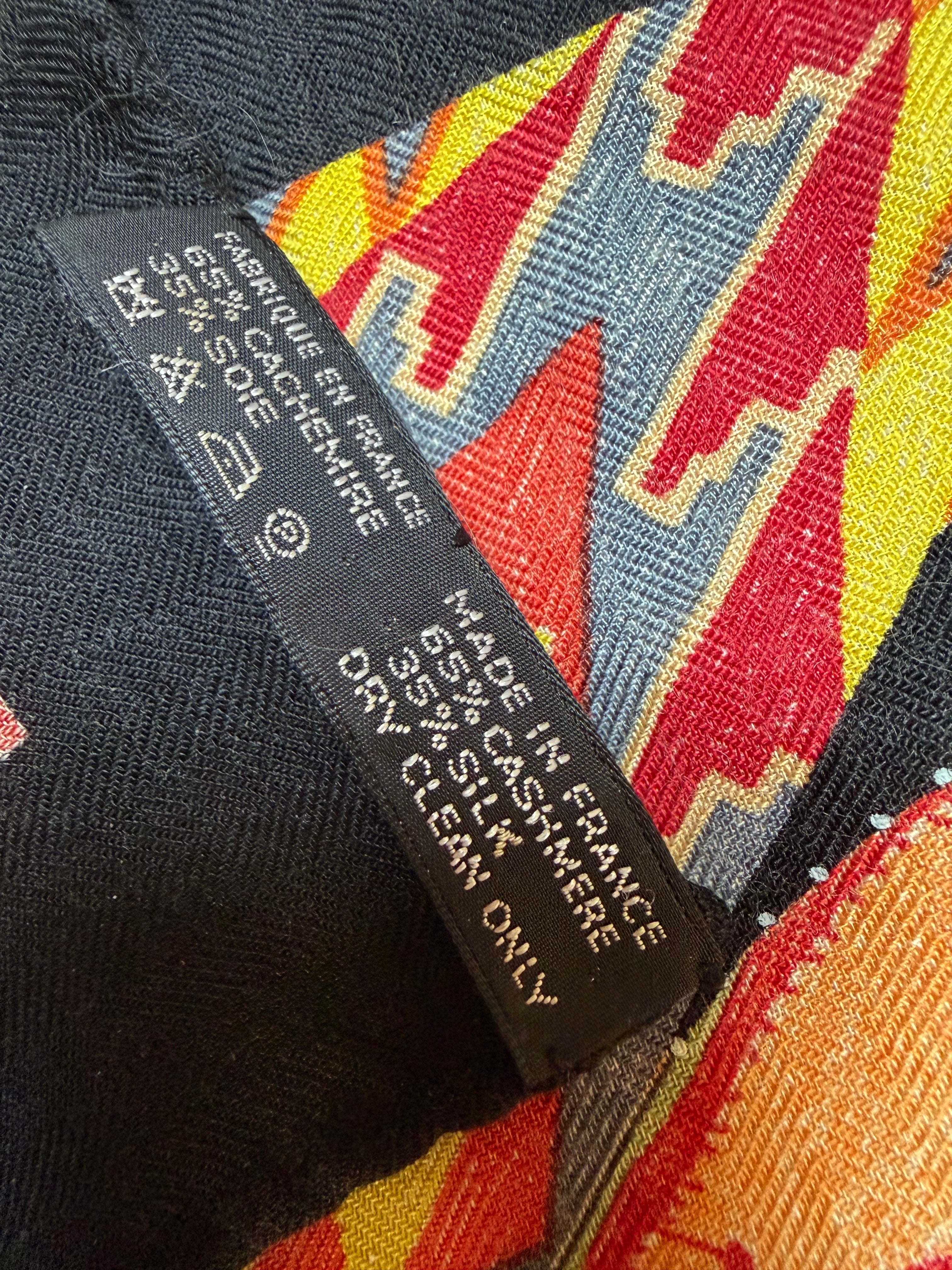 Hermès Les Danses des Indiens Cashmere Silk Shawl 140 – Kermit Oliver – Vintage