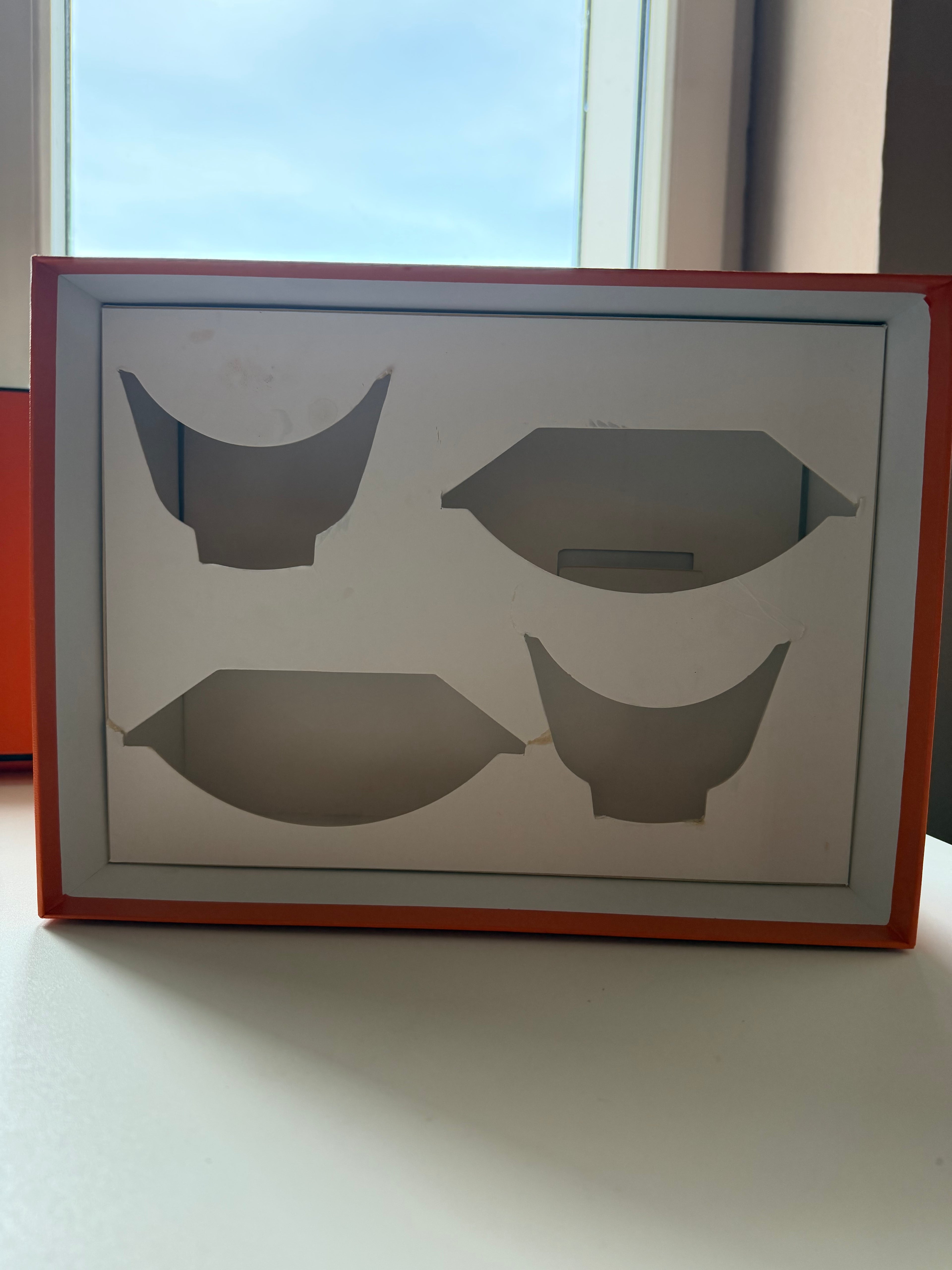 Hermès Cheval d’Orient Porcelain Tea Cup & Two Saucers – Original Box
