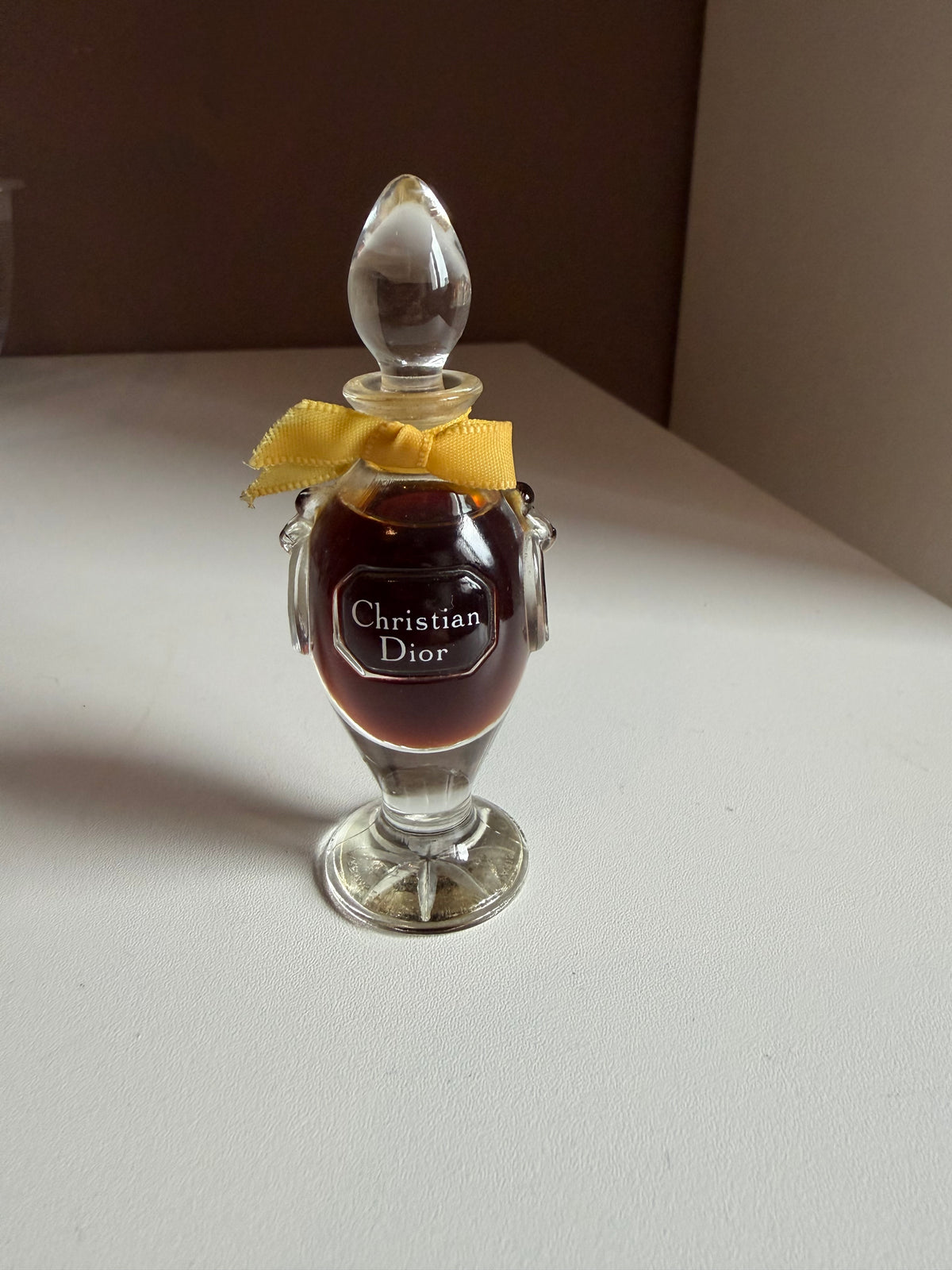Vintage Christian Dior Diorling Parfum 7.5 ml – Rare Glass Amphora Perfume Bottle