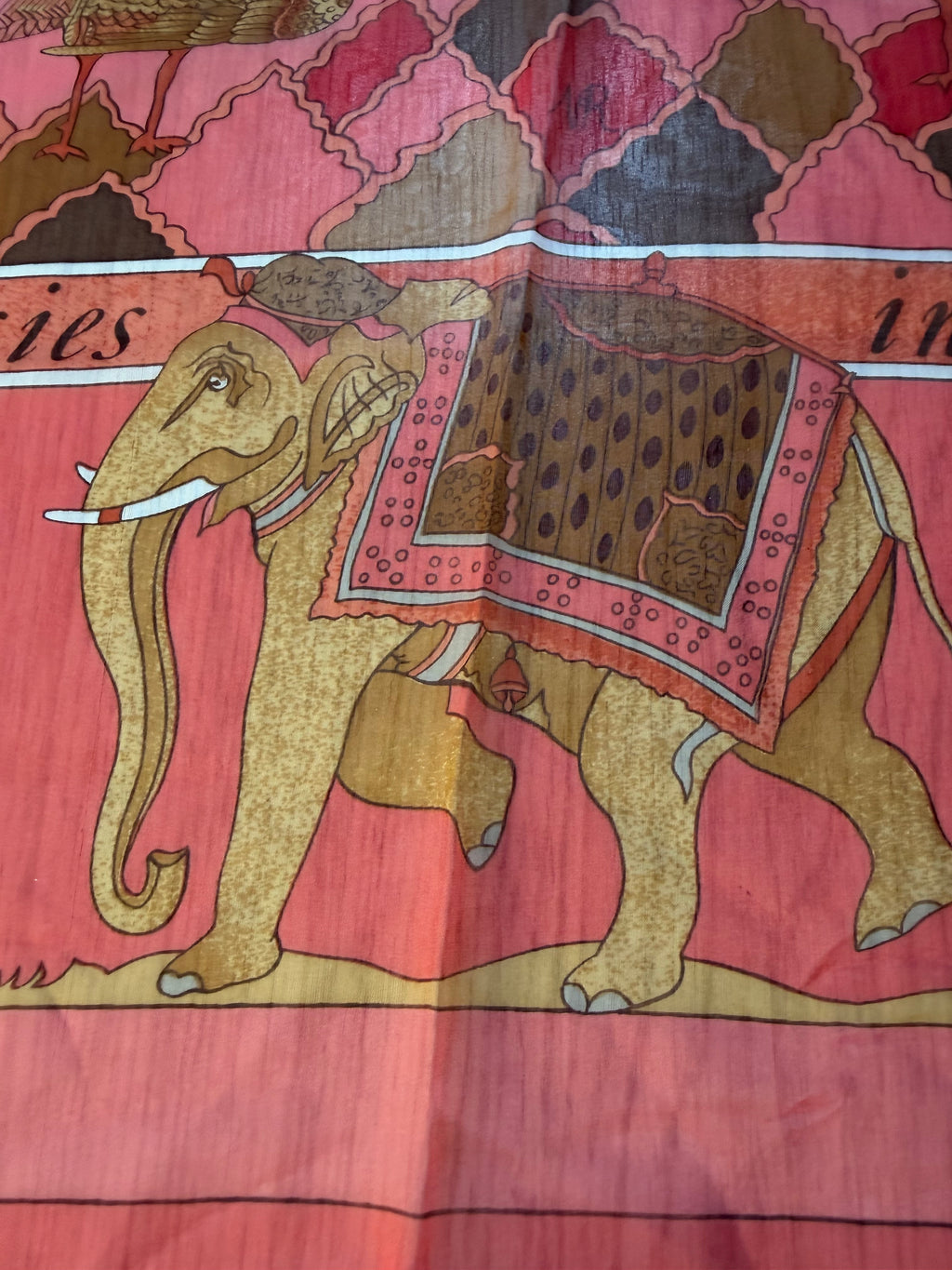 Hermès Fantaisies Indiennes Mousseline GM 140 by Loïc Dubigeon – Vintage Silk Chiffon Shawl
