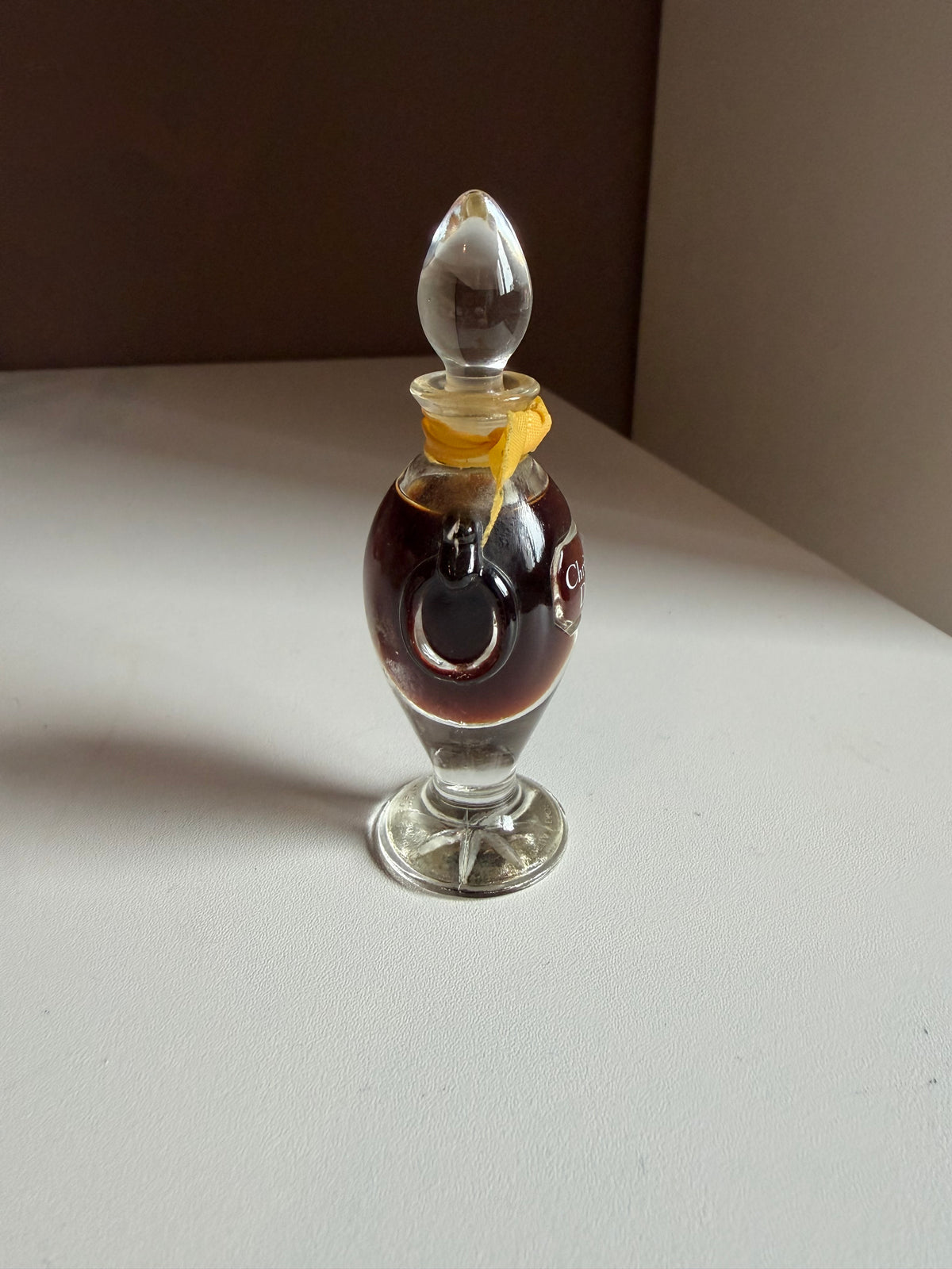 Vintage Christian Dior Diorling Parfum 7.5 ml – Rare Glass Amphora Perfume Bottle