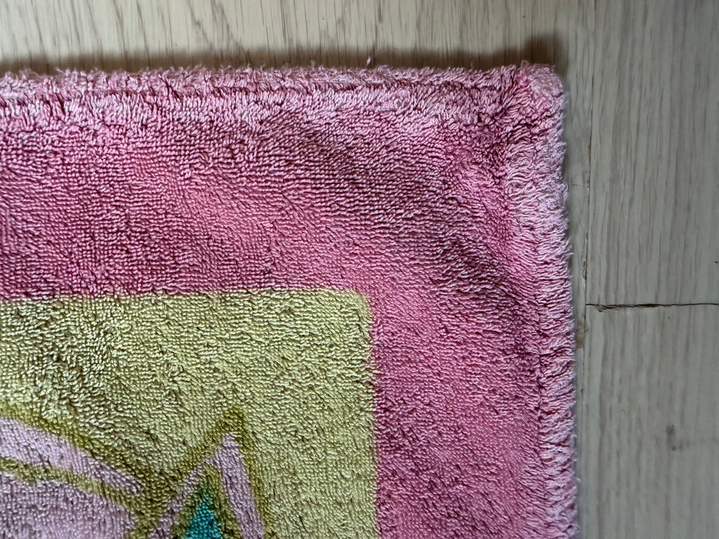 Vintage Hermès Paris Rhinoceros Cotton Terry Towel – 60 × 90 cm – Made in France