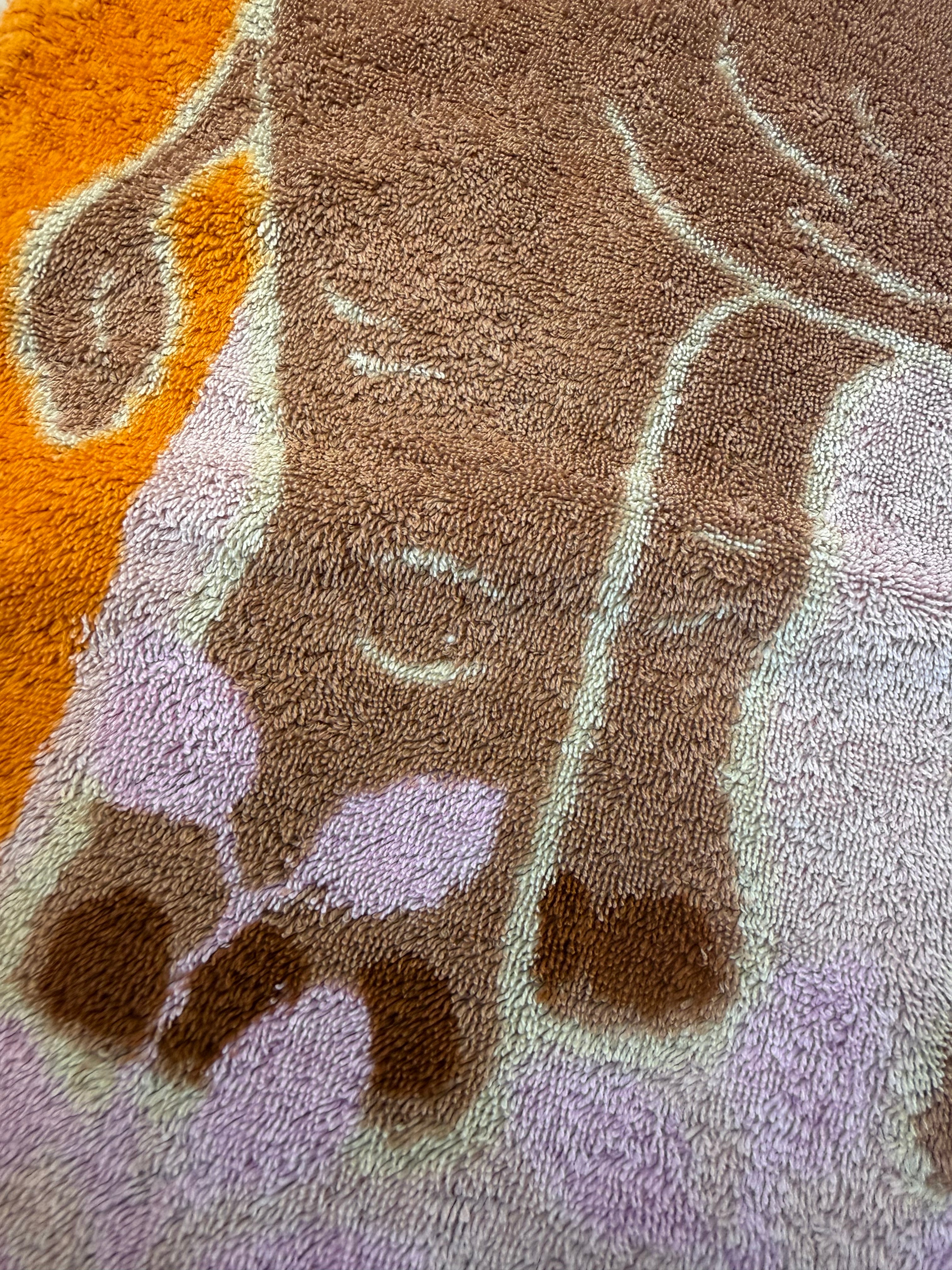 Vintage Hermès Paris Elephants Cotton Terry Towel – 60 × 90 cm – Made in France