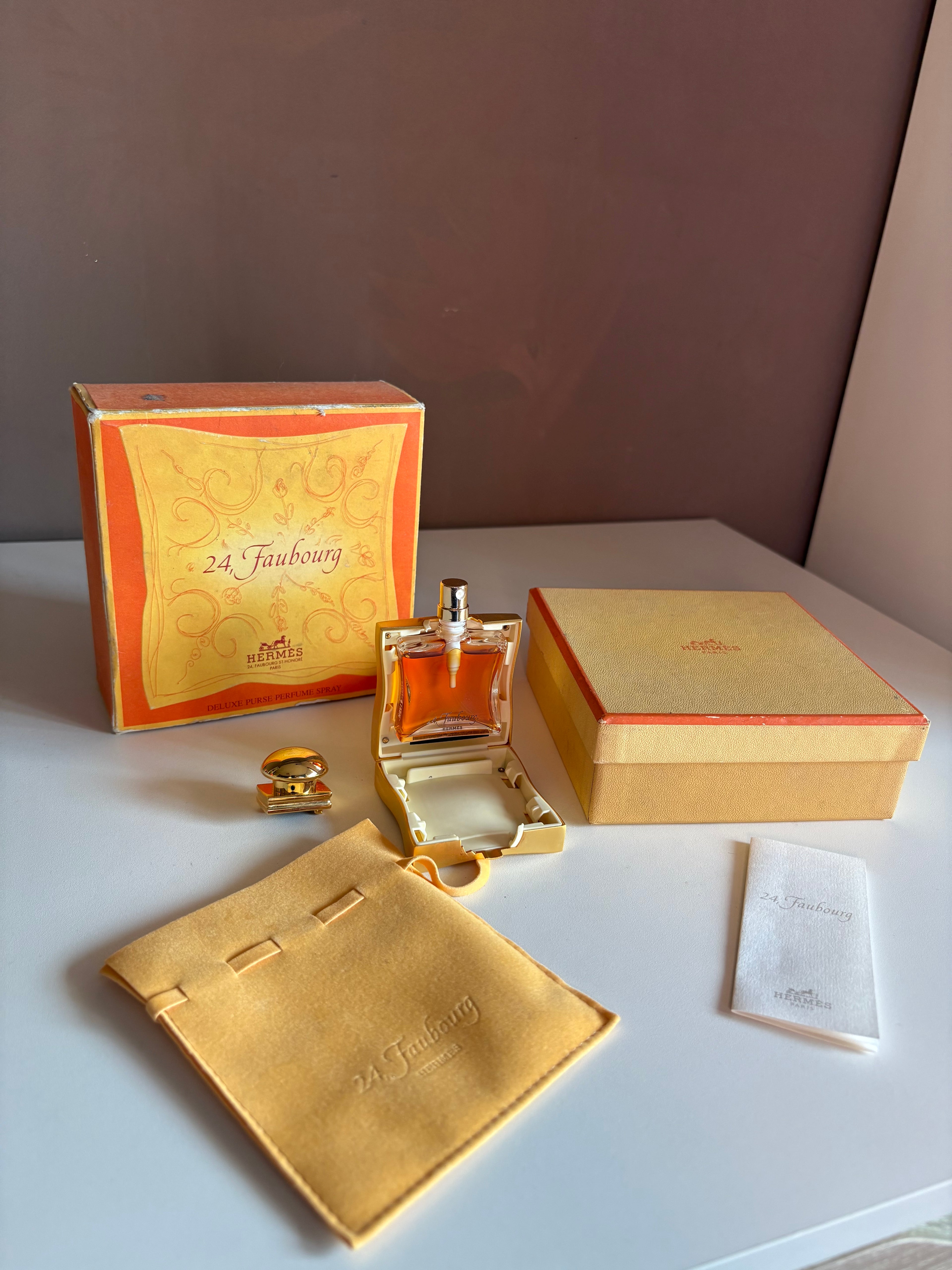 Vintage Hermès 24 Faubourg Parfum 15ml – Deluxe Purse Collector Set