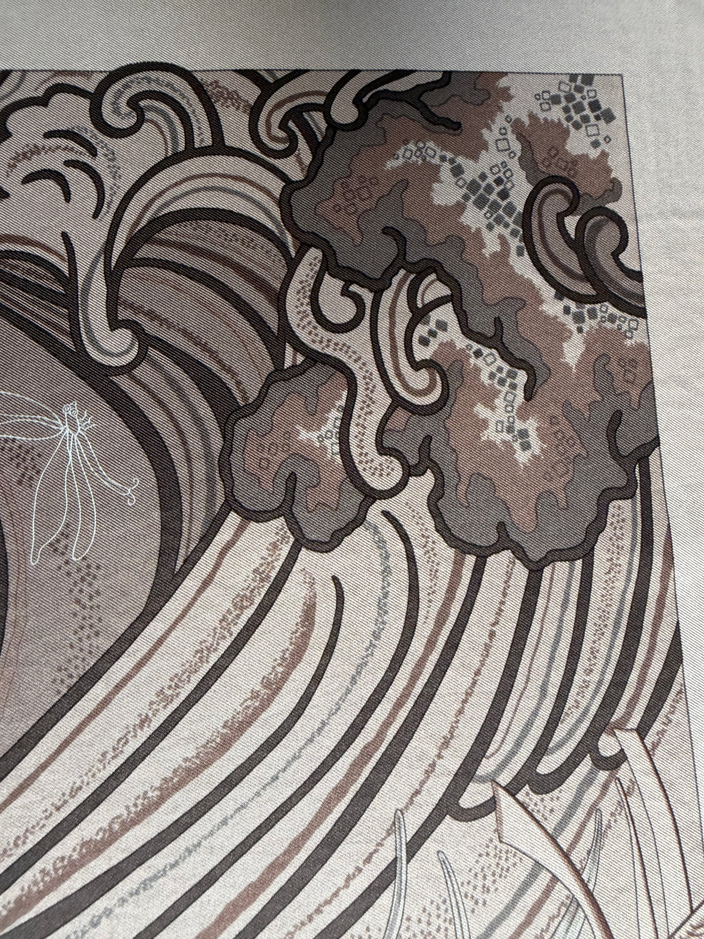 Hermès À Contre-Courant Silk Scarf 90