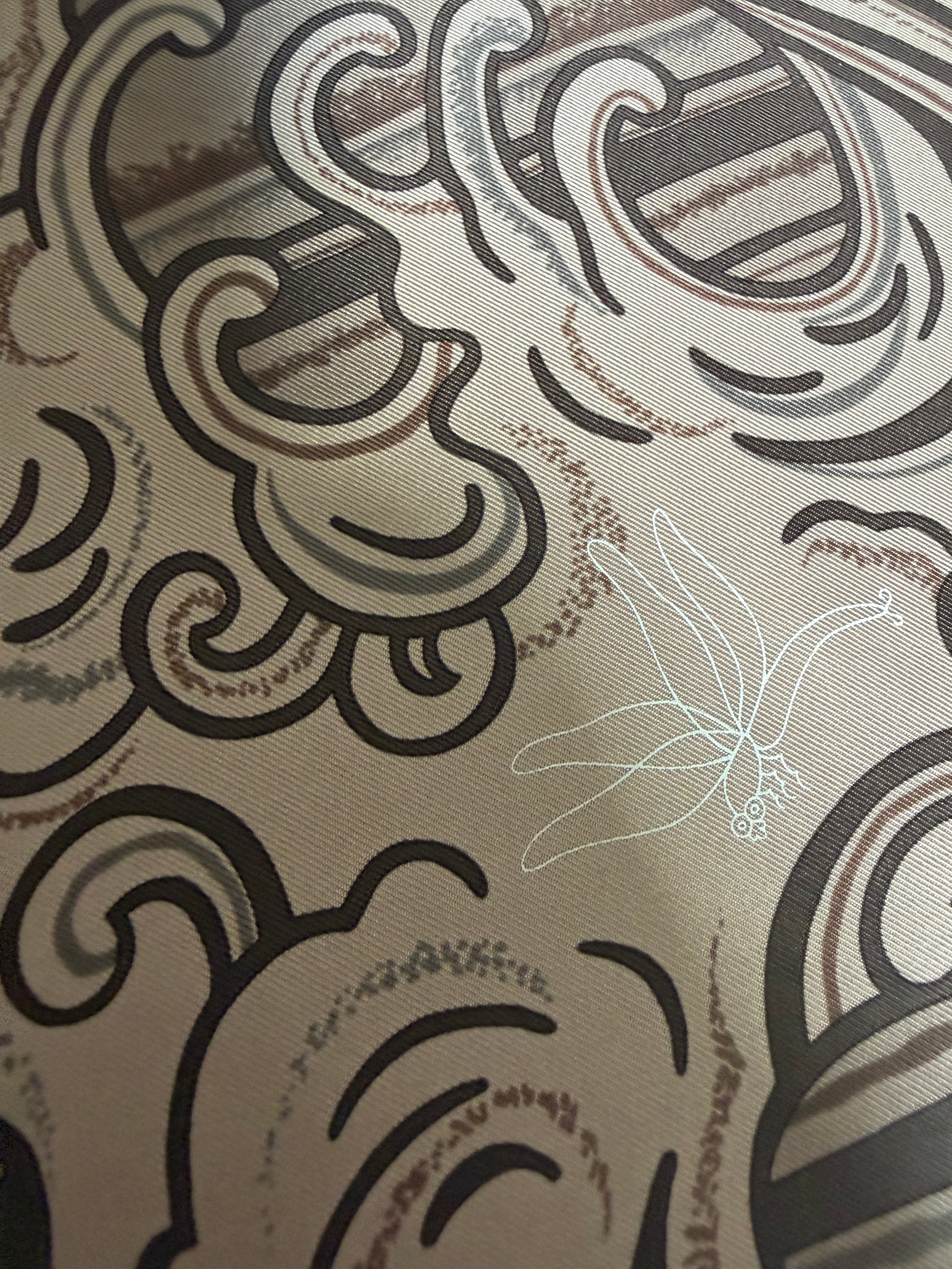 Hermès À Contre-Courant Silk Scarf 90