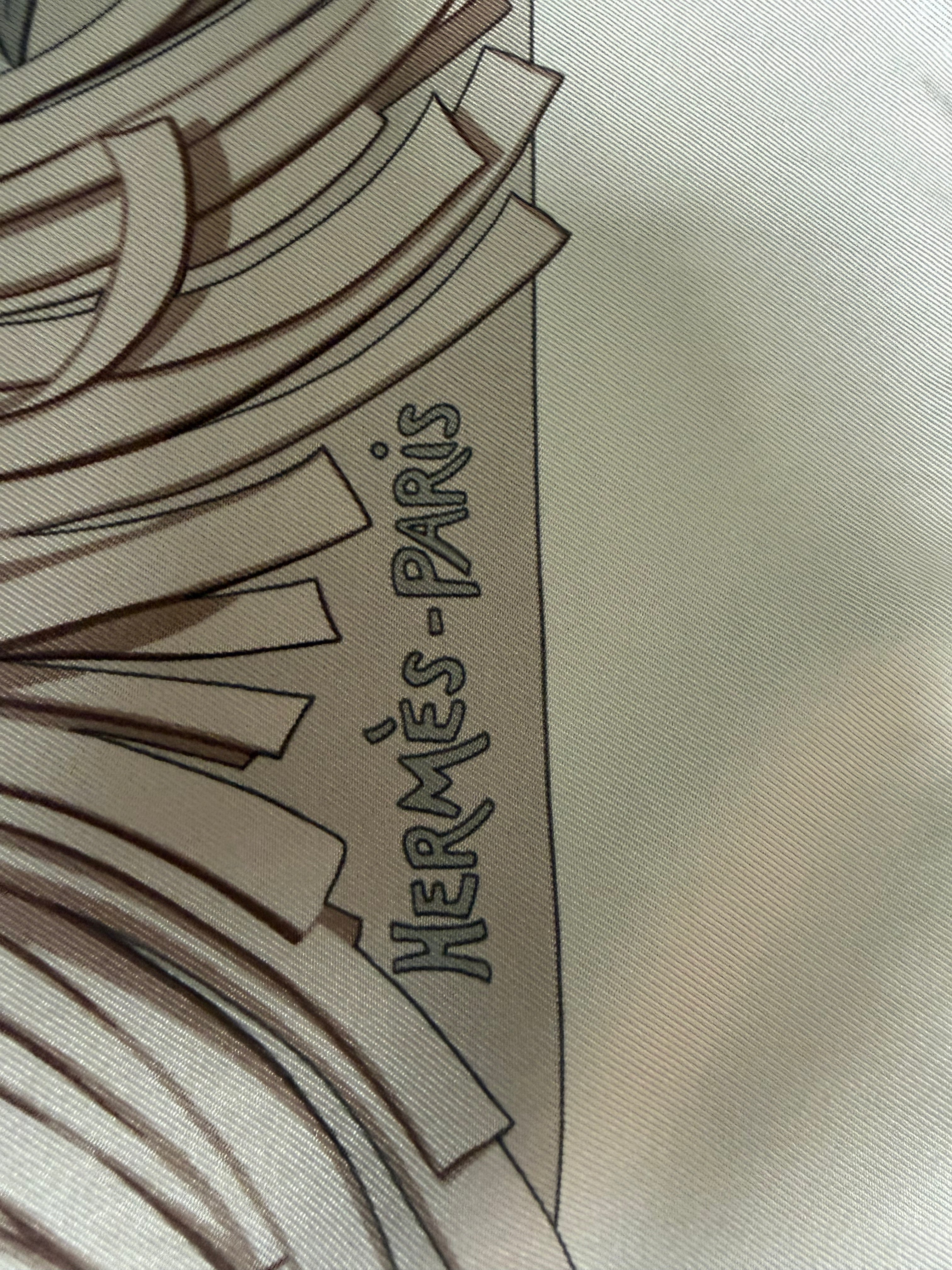 Hermès À Contre-Courant Silk Scarf 90