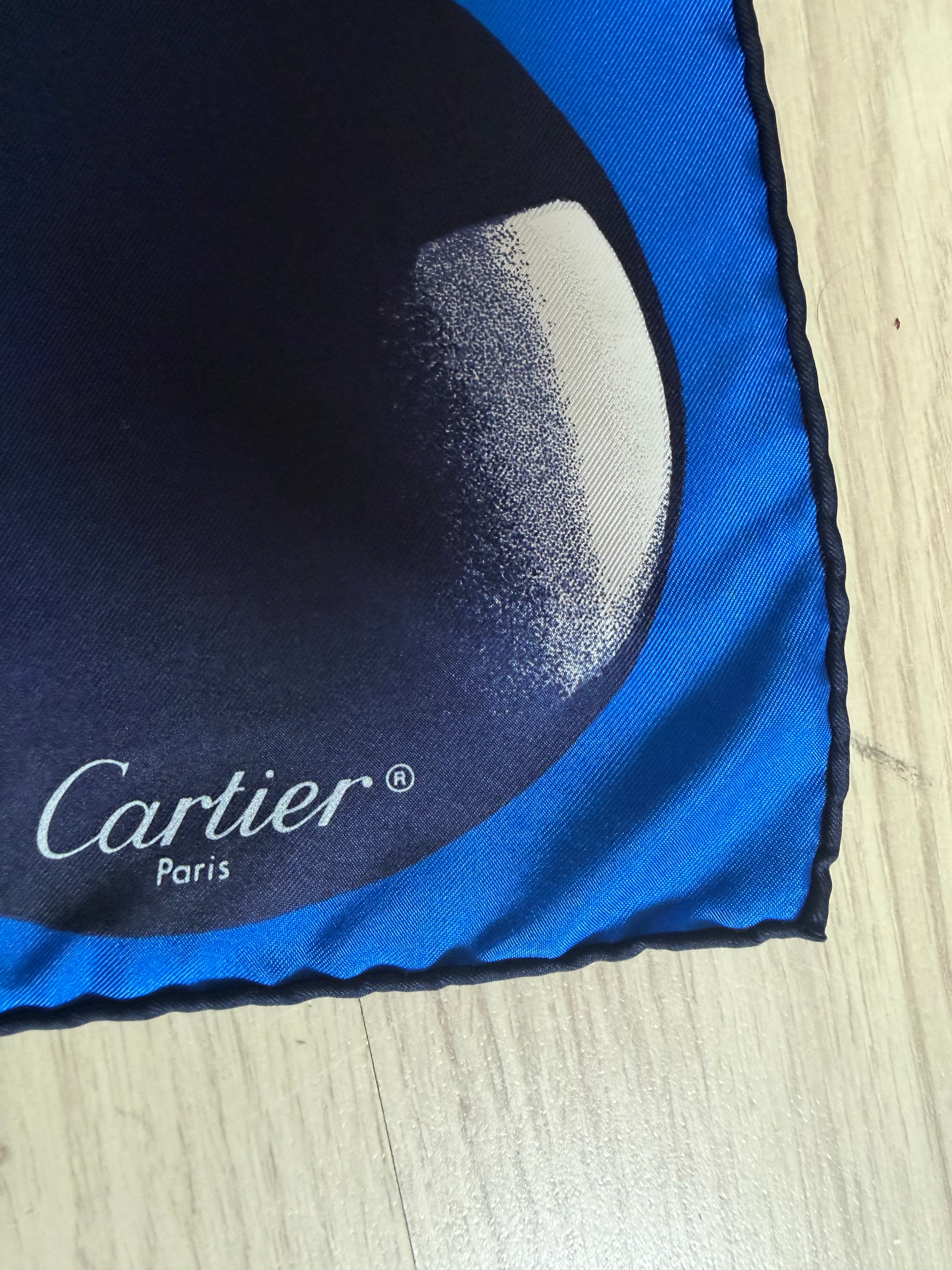 Cartier Paris Panthère Silk Scarf 90