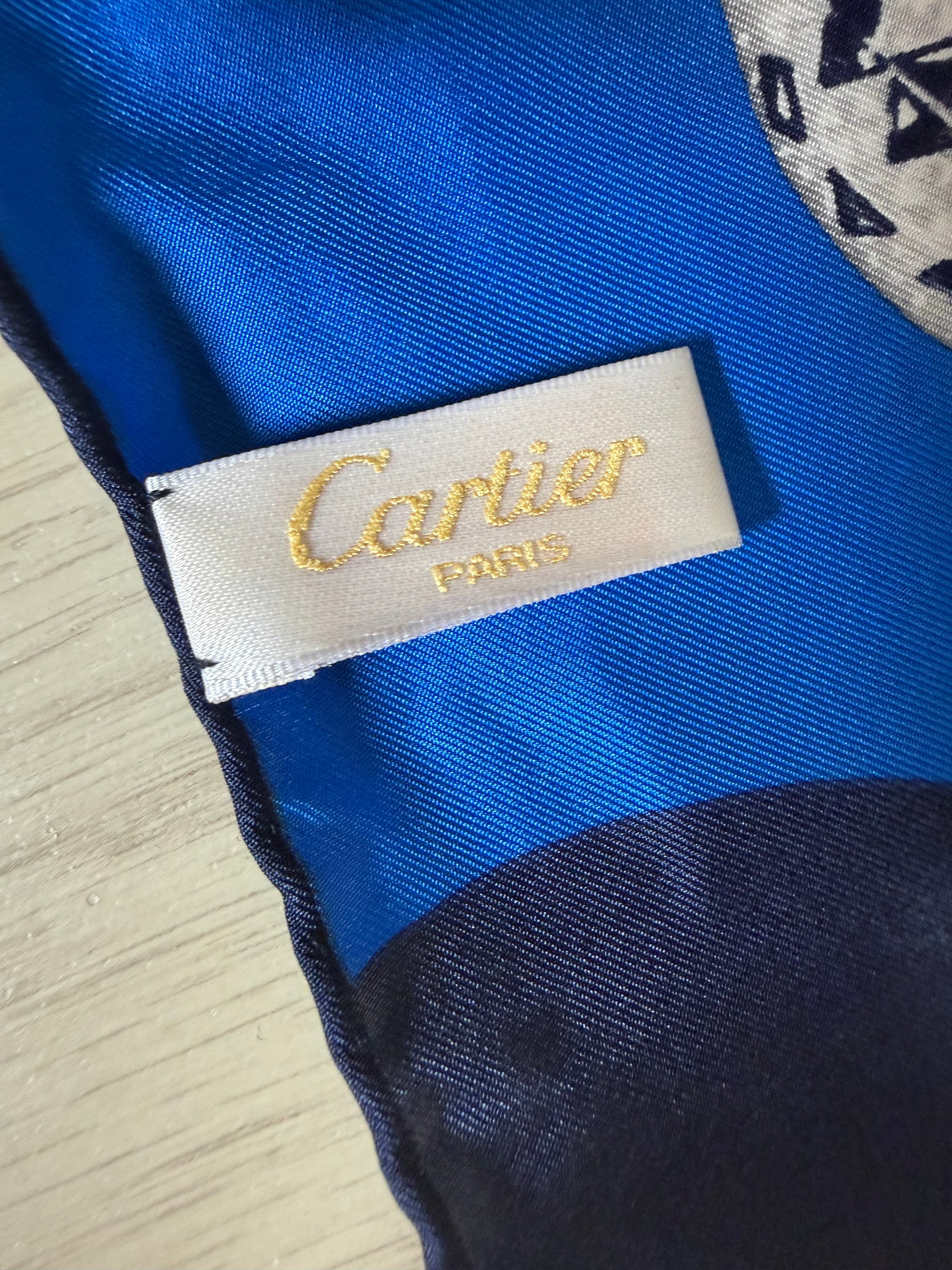 Cartier Paris Panthère Silk Scarf 90