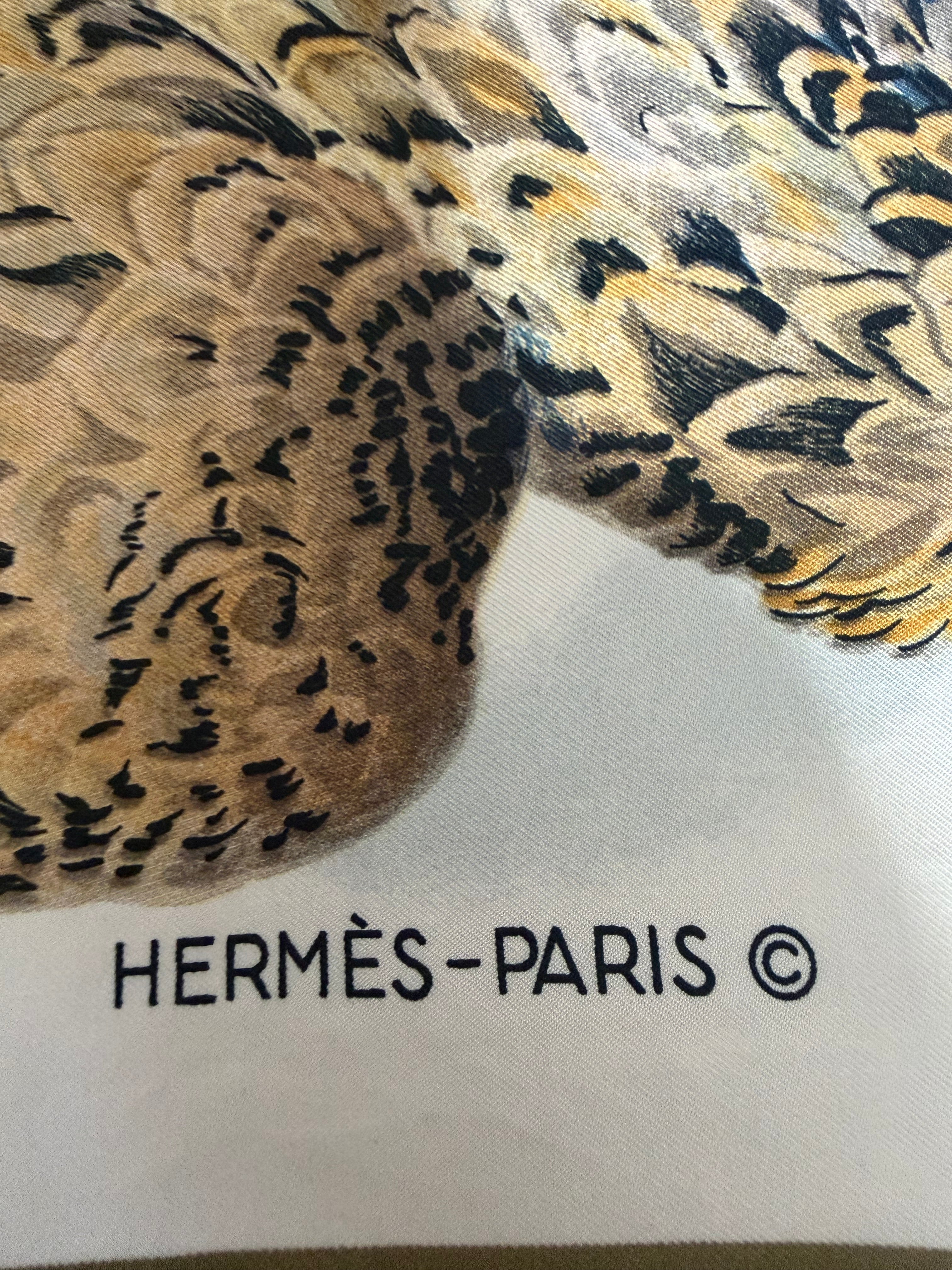 Hermès Gibiers Silk Scarf 90